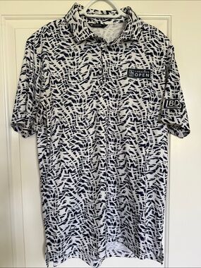 Levelwear Navy & White Men’s Golf Shirt Canadian Open